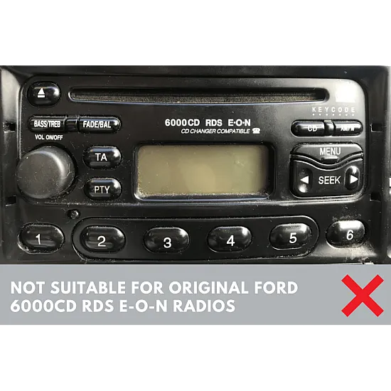 Ford (2002 Onwards) SQUARE RADIO Single DIN Car Stereo Fascia Fitting Kit