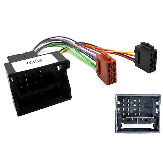 Ford (2002 Onwards) SQUARE RADIO Single DIN Car Stereo Fascia Fitting Kit