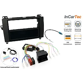 Mercedes AUDIO 20 Single DIN Car Stereo Fascia Fitting Fitting Kit (QUAD-LOCK)