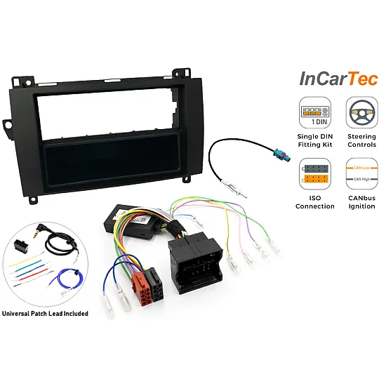 Mercedes AUDIO 20 Single DIN Car Stereo Fascia Fitting Fitting Kit (QUAD-LOCK) Mercedes AUDIO 20 Single DIN Car Stereo Fascia Fitting Fitting Kit (QUAD-LOCK)