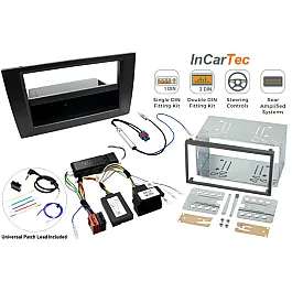 Audi A4 (2005-2008) Single/Double DIN Car Stereo Fitting Kit CANbus/SWC REAR AMPLIFIED