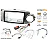Toyota Yaris (2017-2020) Double DIN Car Stereo Upgrade Fitting Kit Silver