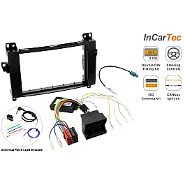 Mercedes (AUDIO 20 / QUAD-LOCK) Double DIN Car Stereo Upgrade Fitting Kit