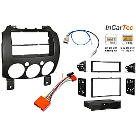 Mazda 2 (2007-2014) Single / Double DIN Car Stereo Upgrade Fitting kit (WITHOUT SWC)