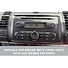 Nissan Note (2006-2007) Double DIN Car stereo Fascia SWC Fitting Kit