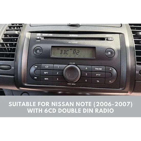 Nissan Note (2006-2007) Double DIN Car stereo Fascia SWC Fitting Kit