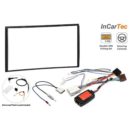 Nissan Note (2007-2013) Double DIN Car Stereo Fascia, Steering Control Fitting Kit