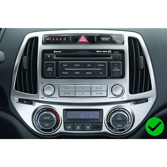 Hyundai i20 (2012-2014) Double DIN Car Stereo Fitting Kit (AUTO AIR CON)