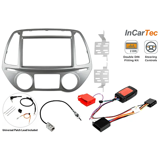 Hyundai i20 (2012-2014) Double DIN Car Stereo Fitting Kit (AUTO AIR CON) Hyundai i20 (2012-2014) Double DIN Car Stereo Fitting Kit (AUTO AIR CON)