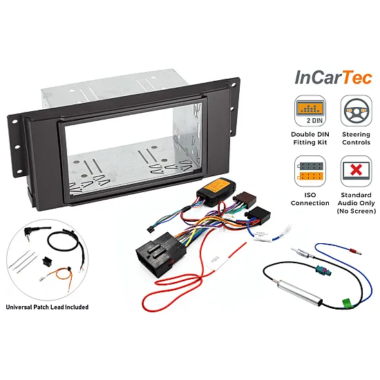 Land Rover, Range Rover (Standard Audio) Double DIN Car Stereo Fitting Kit