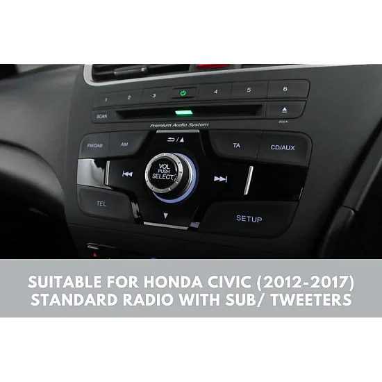 Honda Civic (2012–2017) Double DIN Car Stereo Fitting Kit (Amplified Systems)
