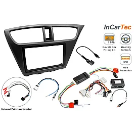 Honda Civic (2012–2017) Double DIN Car Stereo Fitting Kit (Standard Radio, Amplified Systems)