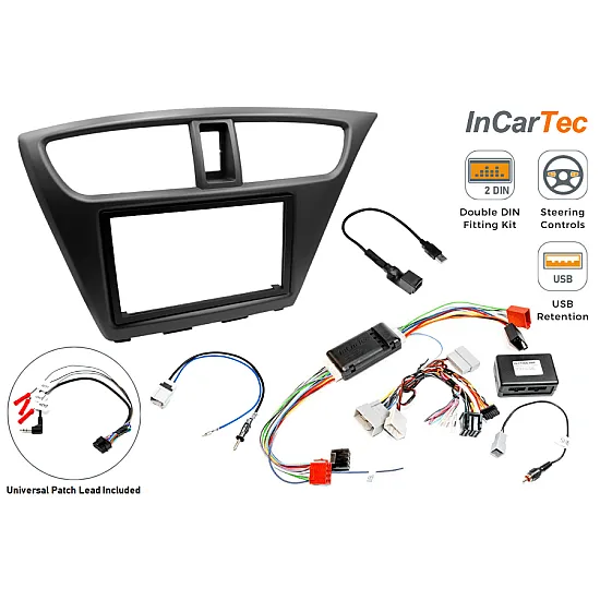 Honda Civic (2012–2017) Double DIN Car Stereo Fitting Kit (Amplified Systems) Honda Civic (2012–2017) Double DIN Car Stereo Fitting Kit (Amplified Systems)