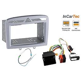 Peugeot 308 (2008-2013) Double DIN Car Stereo Fitting Kit (SILVER/ WITHOUT SWC)