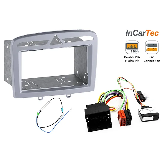 Peugeot 308 (2008-2013) Double DIN Car Stereo Fitting Kit (SILVER/ WITHOUT SWC) Peugeot 308 (2008-2013) Double DIN Car Stereo Fitting Kit (SILVER/ WITHOUT SWC)