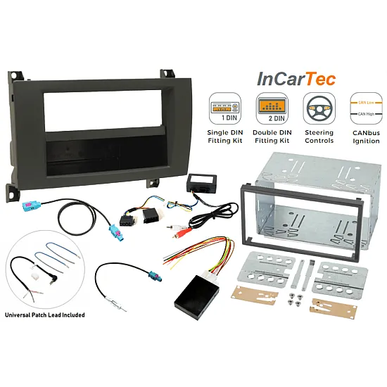 Mercedes SLK 2004-2008 (COMAND NTG1 NAV) Single / Double DIN Car Stereo Fitting Kit Mercedes SLK 2004-2008 (COMAND NTG1 NAV) Single / Double DIN Car Stereo Fitting Kit