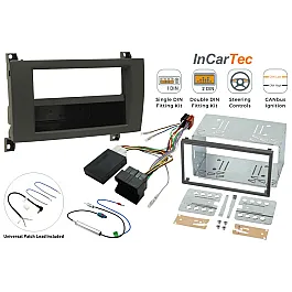 Mercedes SLK 2009-2011 (NTG2/NON-AMPLIFIED) Single/Double DIN Car Stereo Fitting Kit