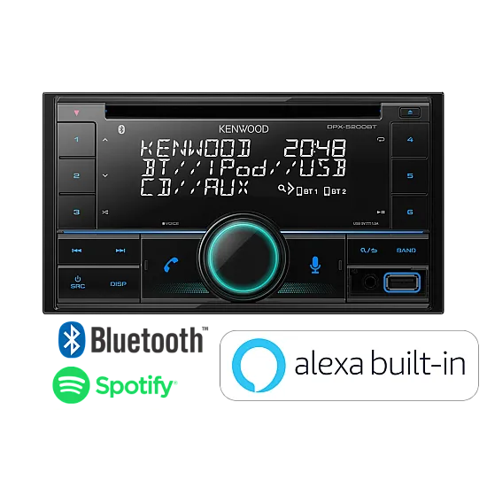 Kenwood DPX-5200BT Car Audio Entertainment System - CD USB Bluetooth & Amazon Alexa Ready Kenwood DPX-5200BT Car Audio Entertainment System - CD USB Bluetooth & Amazon Alexa Ready