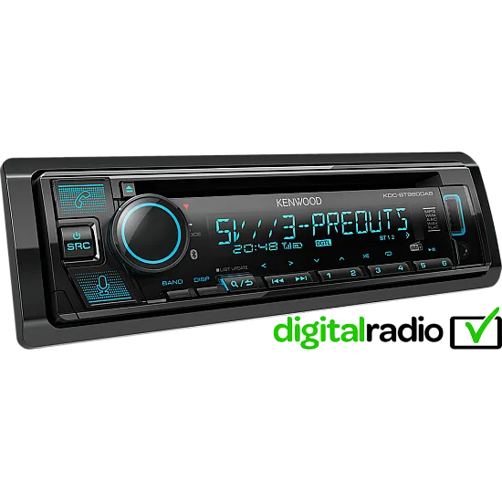 Kenwood KDC-BT960DAB 1DIN Car Stereo - CD USB DAB+ Bluetooth Amazon Alexa Ready Kenwood KDC-BT960DAB 1DIN Car Stereo - CD USB DAB+ Bluetooth Amazon Alexa Ready