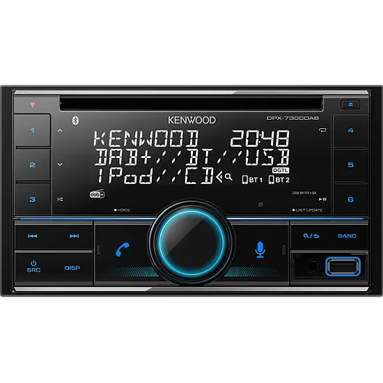 Kenwood DPX-7300DAB Car Audio System featuring CD USB DAB+ Bluetooth & Amazon Alexa Ready Kenwood DPX-7300DAB Car Audio System featuring CD USB DAB+ Bluetooth & Amazon Alexa Ready