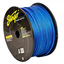 Stinger 16GA Ultra Flexible OFC Pro Speaker Wire Matte Blue 500 FT Spool