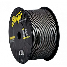 Stinger 16GA Ultra Flexible OFC Pro Speaker Wire Matte Grey 500 FT Spool