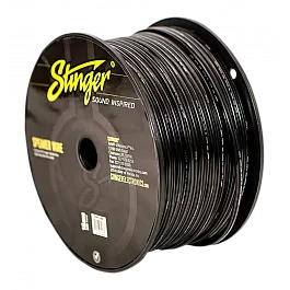 Stinger 16GA Flexible OFC Pro Series Speaker Wire Black 500 FT Spool