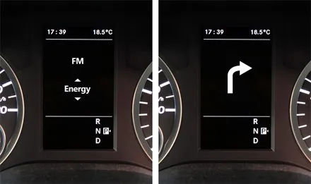 Retains visual representation of Driver Information Display