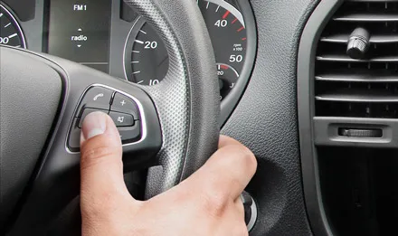 Supports basic functions of original steering wheel remote control