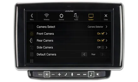 Camera-Select-Front-Rear-Side-KCX-C250MC-in-Alpine-Screen