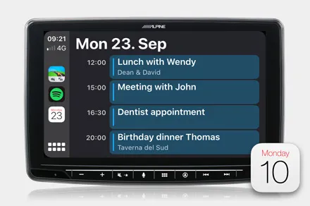 INE-F904D - Calendar (Apple CarPlay)