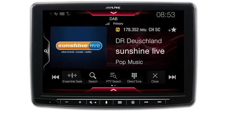 Built-in DAB+ Digital Radio