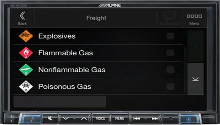 Alpine Set Your Cargo Pameters