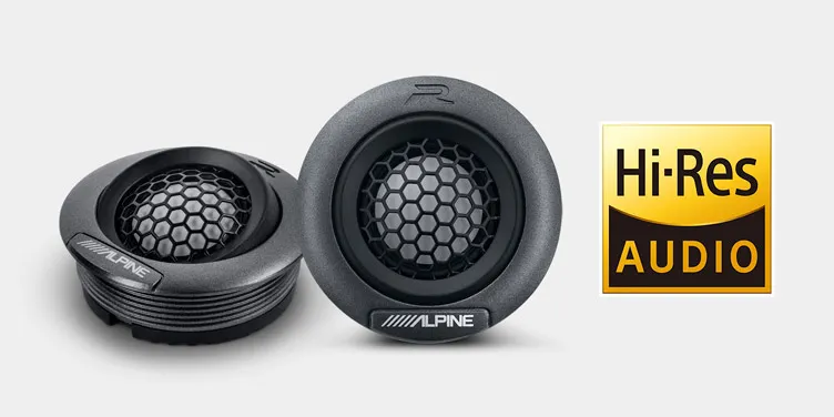 Hi-Res Audio Certified Hard Dome Tweeter