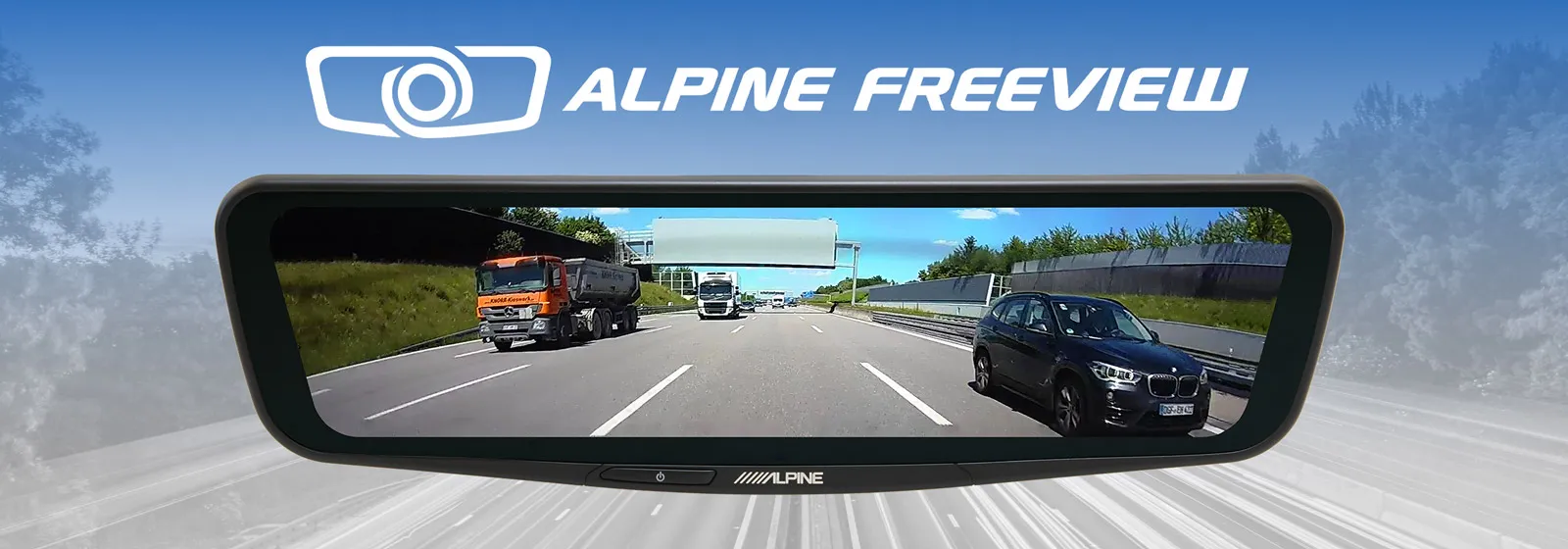Alpine DME-R1200 Digital Rear View Mirror