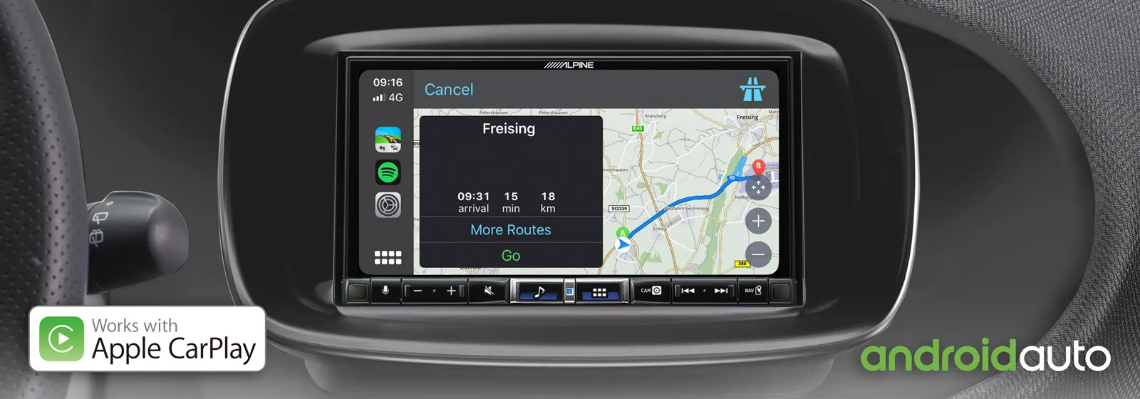 Alpine Next Generation 2DIN DAB+ digital radio, Apple CarPlay and Android Auto