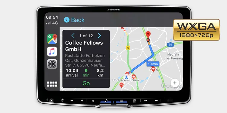 XXL 11-inch WXGA HD Display
