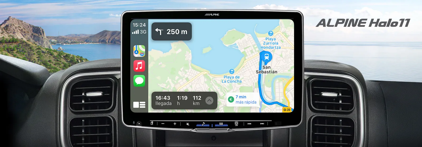 Alpine 2nd Generation Halo11 iLX-F115D DAB+ digital radio, Apple CarPlay and Android Auto