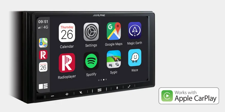 Alpine iLX-W690D 7-inch DAB Radio Works with Apple CarPlay