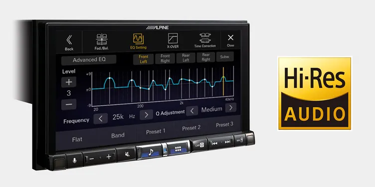 Alpine iLX-705DM Enjoy Excellent Sound Quality