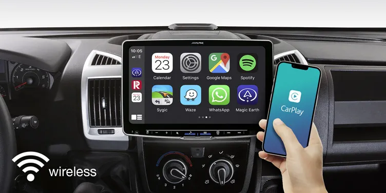 Alpine iLX-F115DU Wireless Apple CarPlay