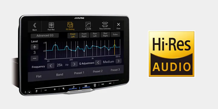 Alpine iLX-F906DU Enjoy Excellent Sound Quality