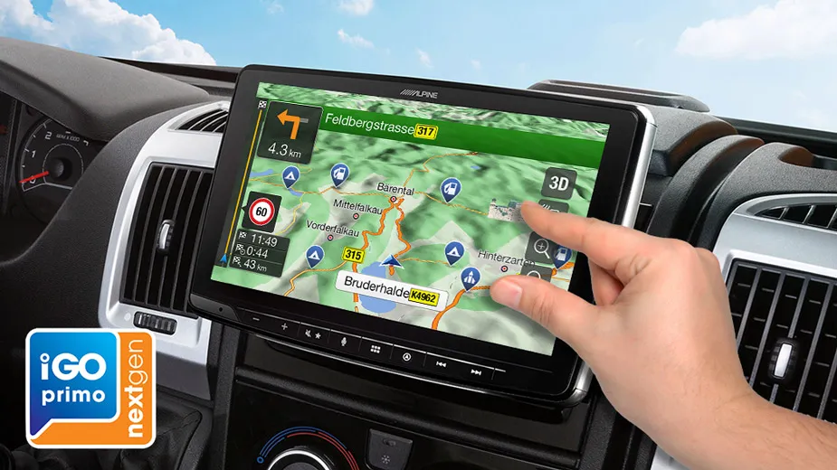 Alpine INE-F904DU Motorhome Navigation: Arrive Relaxed and in Style