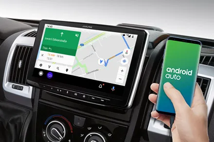 Alpine INE-904DU Online Navigation with Android Auto