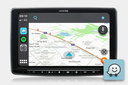 Alpine INE-904DU Waze
