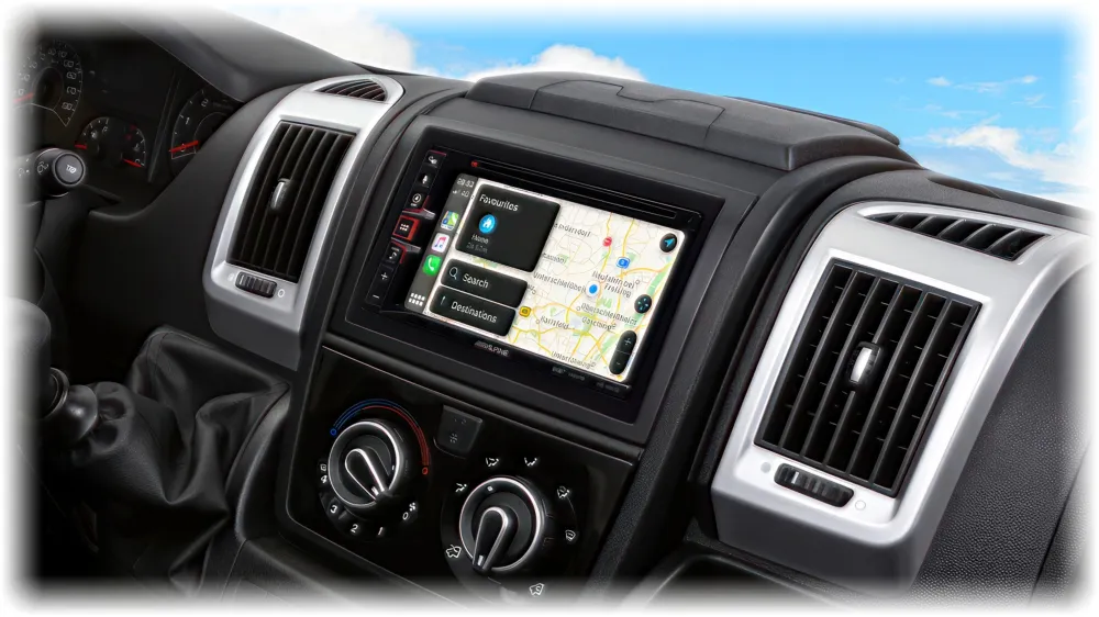 Alpine INE-W611DC CD/DVD drive DAB+ digital radio, Apple CarPlay and Android Auto