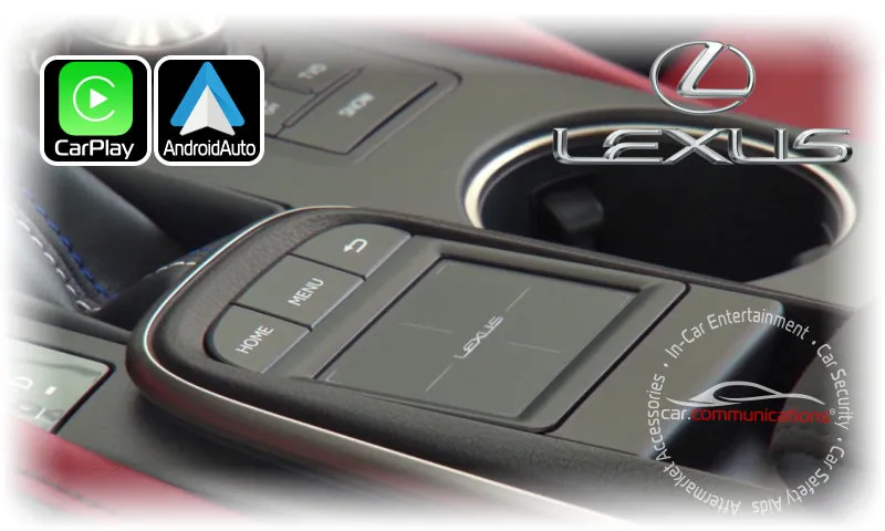 Lexus Small Touchpad Menu Interface