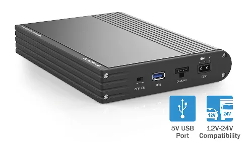 BlackVue B-130X - 12V/24V compatibility and USB power outlet