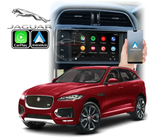 Jaguar F-Pace Wired Android Auto & Mirroring