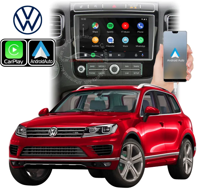 Volkswagen Touareg RCD850 and VW RNS850 Wired Android Auto & Mirroring